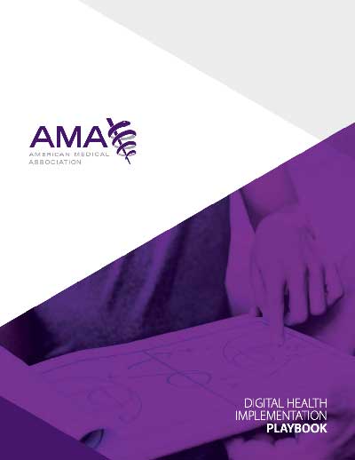 AMA Digital Health Implementation Playbook Screen Shot.