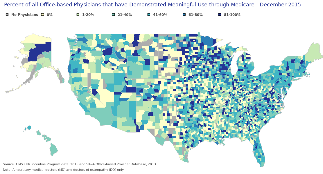 Office-based Physicians that have Demonstrated Meaningful Use through the Medicare EHR Incentive Program
