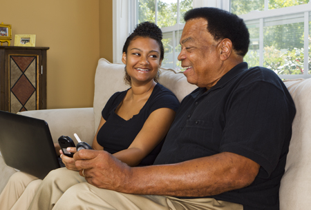 Donald Jones and his daughter