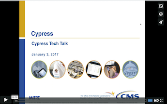 Cypress Tech Talk Slide from January 3