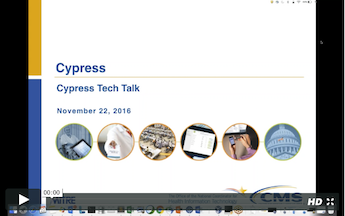 Cypress Tech Talk Slide from November 22