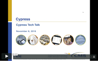 Cypress Tech Talk Slide from November 8