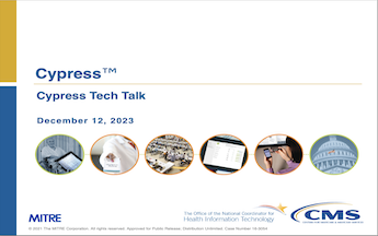 Cypress Tech Talk Slides from December 12, 2023