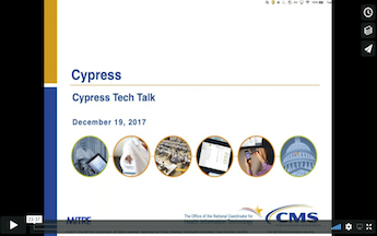 Cypress Tech Talk Slide from December 19