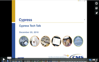 Cypress Tech Talk Slide from December 20