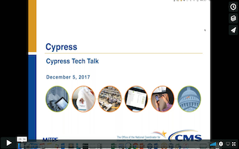 Cypress Tech Talk Slide from December 5