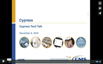 Cypress Tech Talk Slide from December 6