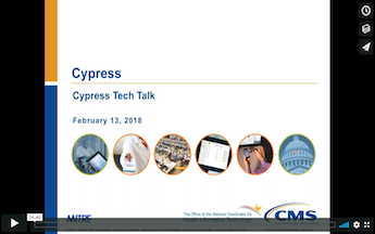 Cypress Tech Talk Slide from February 13