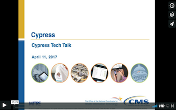 Cypress Tech Talk Slide from April 11