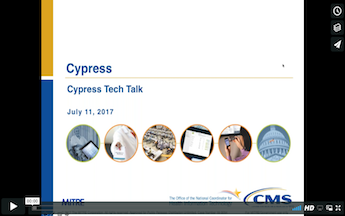Cypress Tech Talk Slide from July 11