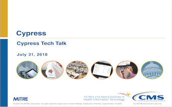 Cypress Tech Talk Slide from July 31