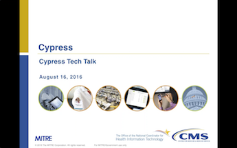 Cypress Tech Talk Slide from August 16