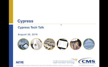 Cypress Tech Talk Slide from August 30