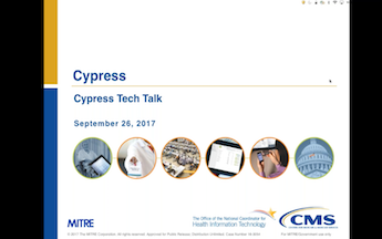 Cypress Tech Talk Slide from September 26