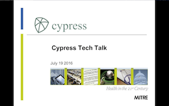 Cypress Tech Talk Slide from July 19