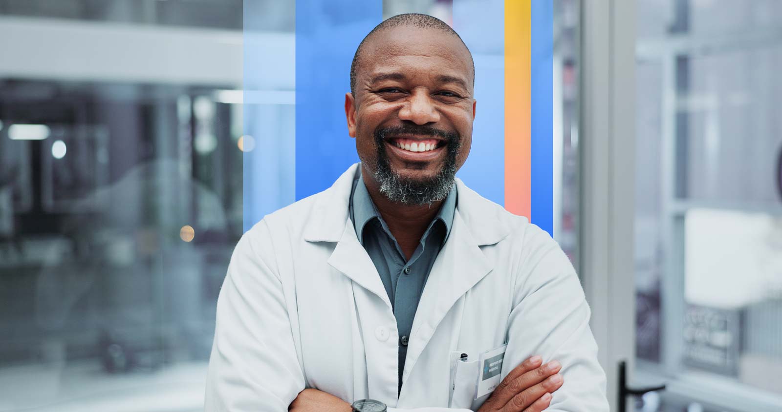 Clinician in a medical setting