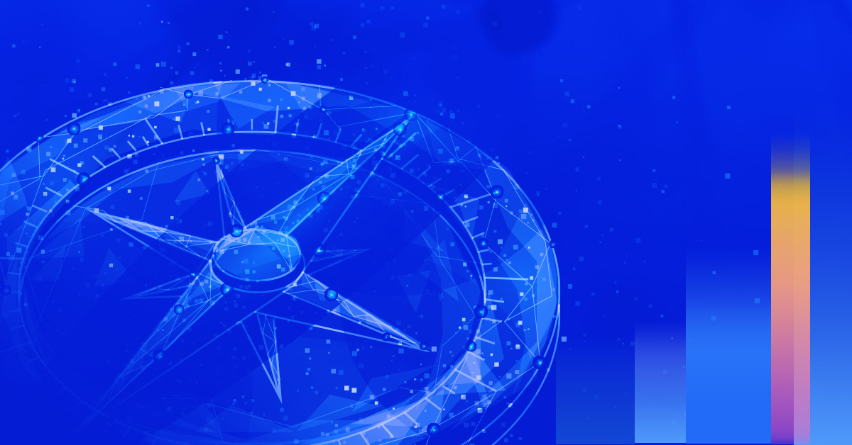 Digital Render of a compass